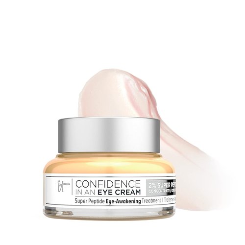 IT Cosmetics Confidence in an Eye Cream - Anti-Aging Peptide Formula for Dark Circles & Wrinkles, 48HR Hydration, 2% Super Peptide Concentrate, All Skin Types