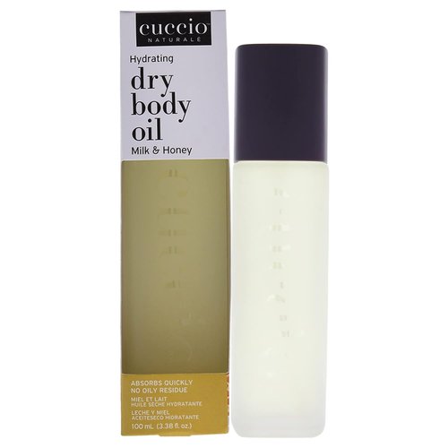 Cuccio Naturale Hydrating Dry Body Oil - Milk & Honey, Paraben-Free | 3.38 Oz Moisturizer