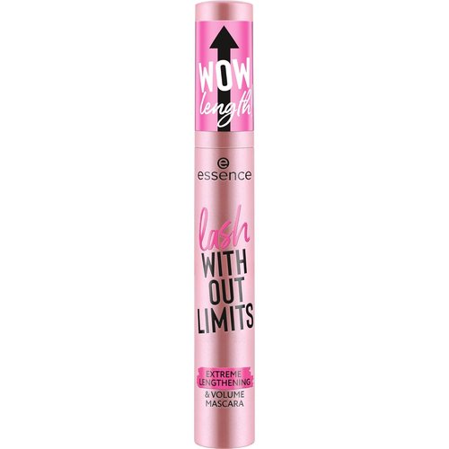 Essence Lash Without Limits Mascara - Extreme Lengthening & Volume | Extra Black, Vegan & Cruelty-Free