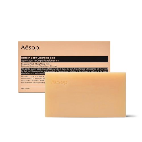 Aesop Refresh Body Cleansing Slab - Non-Drying Gentle Bar Soap with Botanical Oils | 10.9oz / 310g