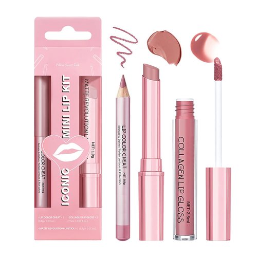 Matte Liquid Lipstick Set by [Brand Name] - Long Lasting Hydrating Lip Stain & Liner | 3PCS Waterproof Makeup