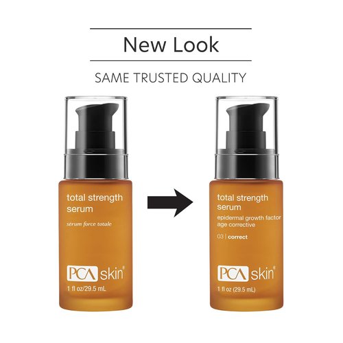 PCA SKIN Total Strength Serum - Plumping & Firming Treatment with Growth Factors & Peptides (1 oz)