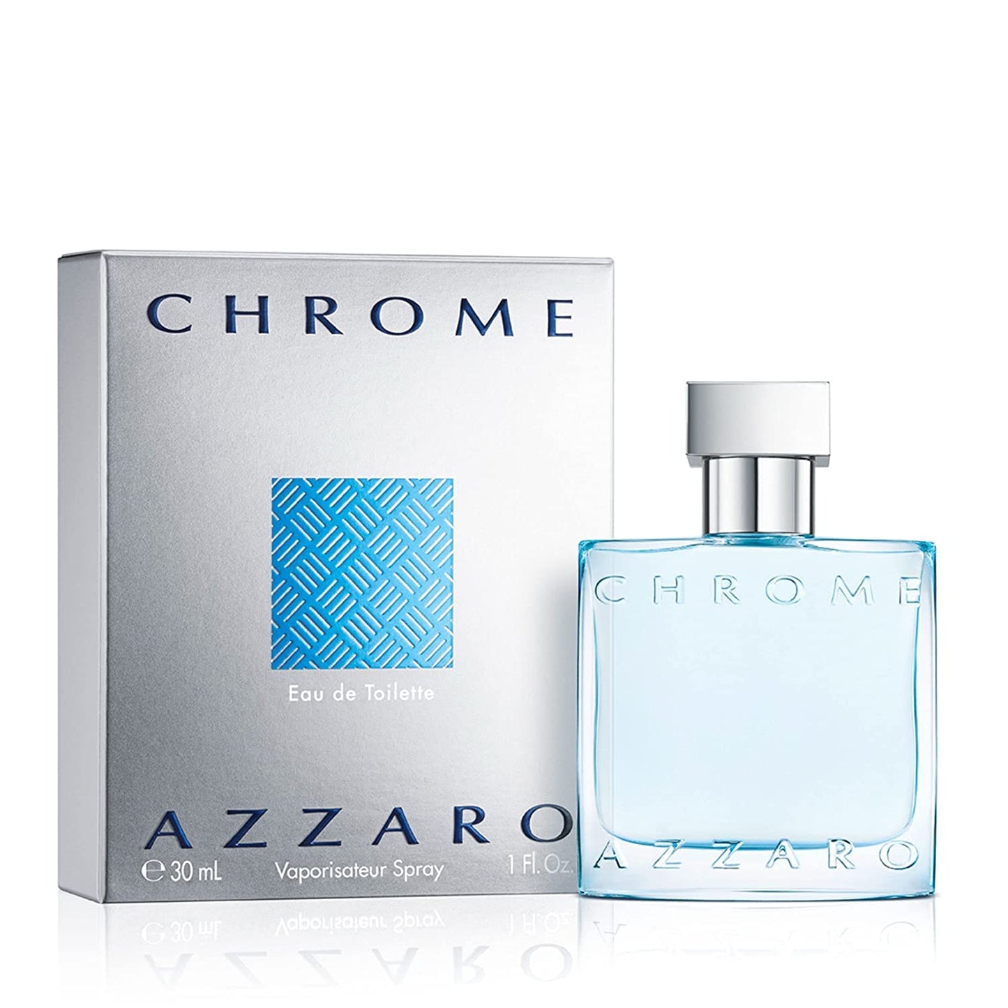 Azzaro Chrome Eau de Toilette | Fresh Aquatic Men's Cologne with Citrus & Woody Notes - Ideal Summer Fragrance