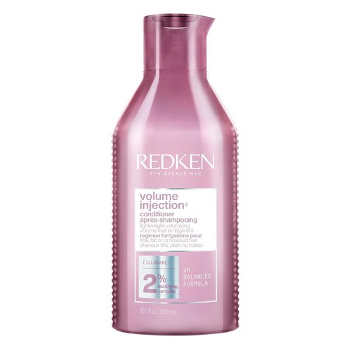 Redken Volume Injection Conditioner - Volumizing & Detangling for Fine Hair, Paraben-Free Formula