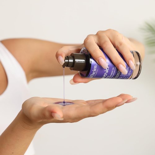 ALFHEIM Lavender Purple Hair Oil - Anti-Brass & Frizz Control Serum for Blonde & Color-Treated Hair - 3.38 oz / 100 ml