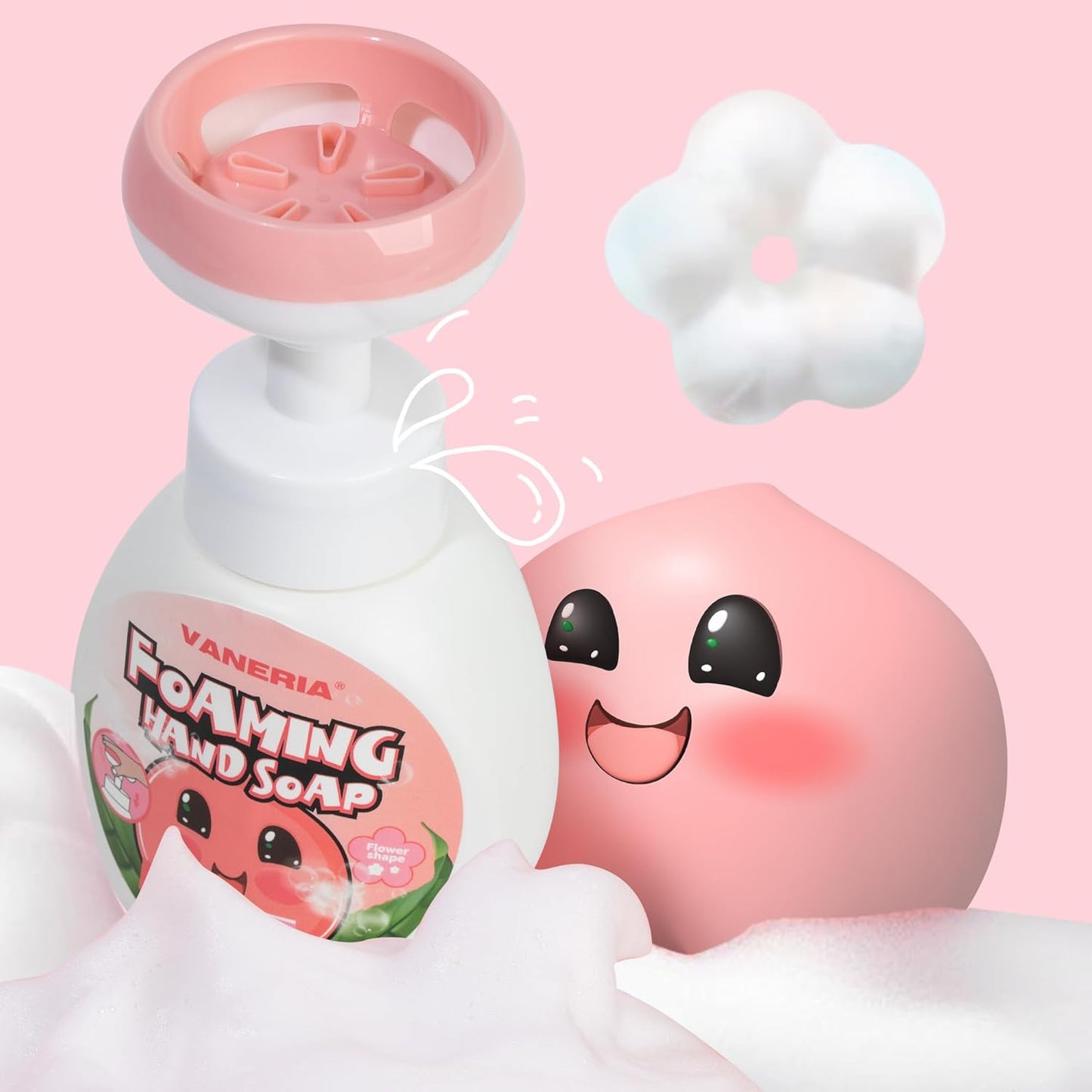 VANERIA Kids Foaming Hand Soap - Moisturizing & Gentle Formula for Sensitive Skin | 250ml/8.45 Fl Oz
