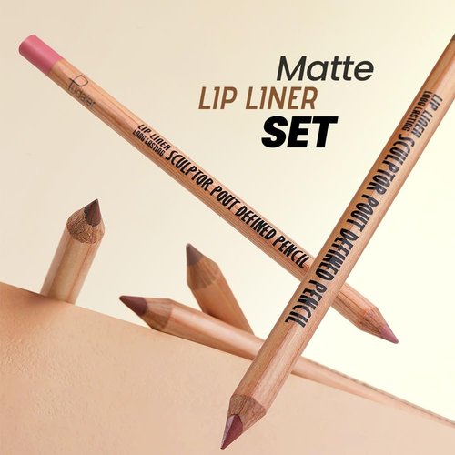 BestLand 6Pcs Rosy Nude Harmony Lip Liner Set - Long-Lasting, Creamy Formula for Soft Pink & Mauve Looks