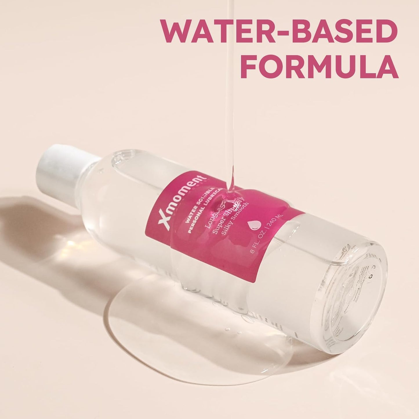 Ultra Smooth | Water-Based Personal Lubricant - 8 Fl Oz pH Balanced Gel for Vaginal & Anal Use