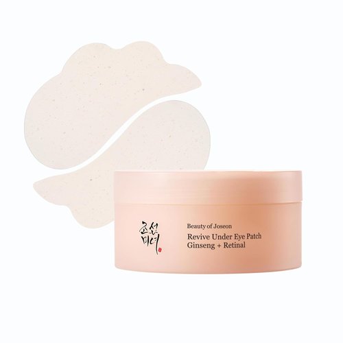 Beauty of Joseon Revive Under Eye Patch - Retinal Ginseng Collagen Peptide Masks | 60 Sheets (30 Pairs)