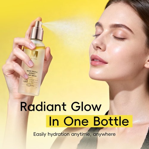 2Pack MSMEESUYA White Truffle First Spray Serum, Hydrating Face Mist & Lightweight Facial Mist, Glow Boost Moisturizing Formula for Radiant, Smooth Skin, Non-Comedogenic, 120ml/ 4.05 fl oz