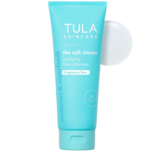 TULA Skin Care Cult Classic Purifying Face Cleanser - Gentle Makeup Remover & Hydrating Wash