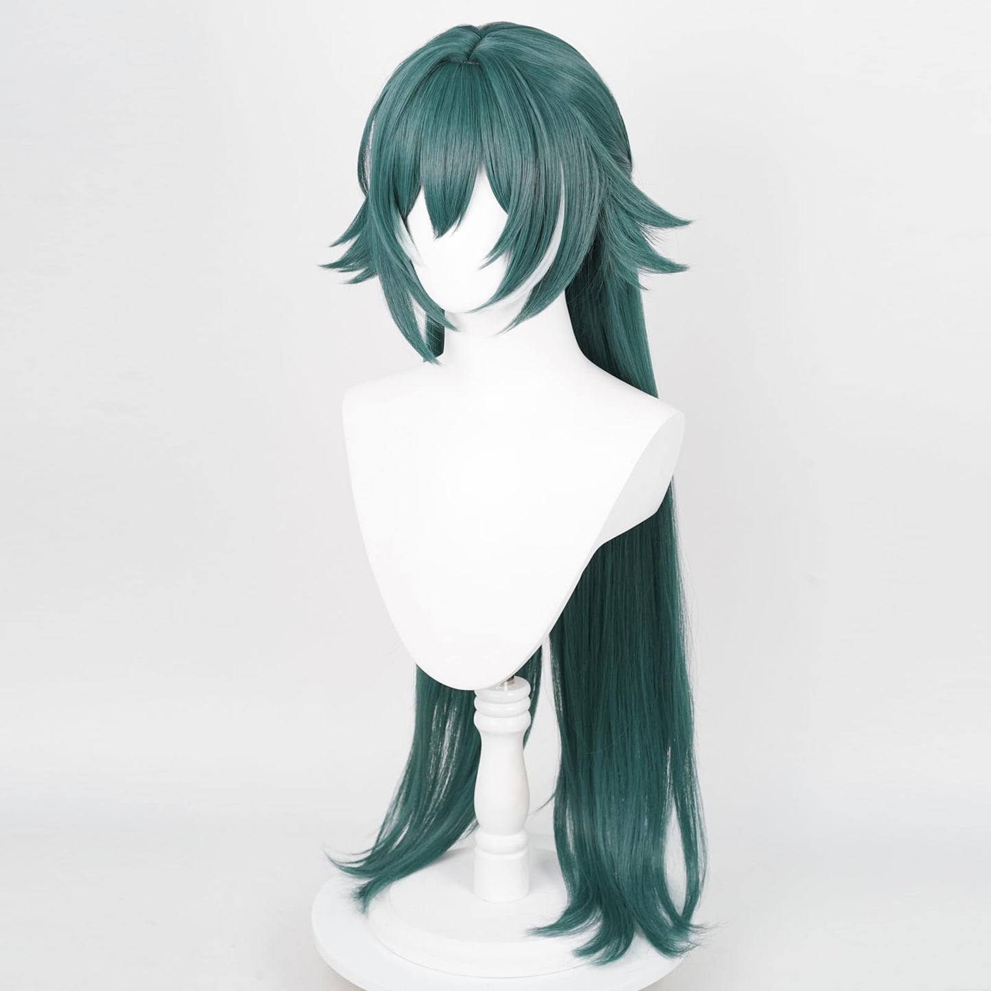 XiongXiongLe Honkai Star Rail Yukong Cosplay Wig Women Costume Green Long Straight Hair Wigs for Adult Cos Anime Game Party Halloween Christmas(Yukong)