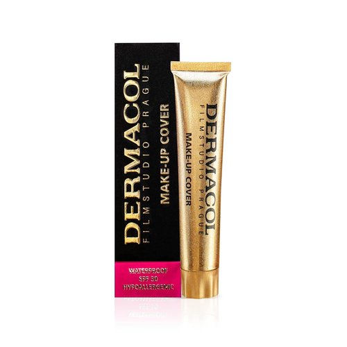 Dermacol Full Coverage Matte Foundation - Waterproof SPF 30 for Oily Skin & Acne, 30g | Shade 208