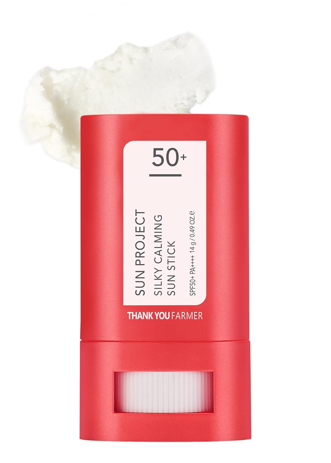 ThankYou Farmer Sun Project Silky Calming Sun Stick | SPF50+ PA++++, Water-Resistant, Travel Size