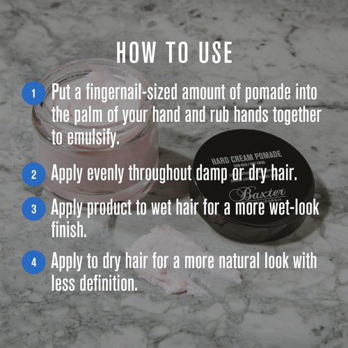 Baxter of California Hair Pomade - Firm Hold & Natural Finish for Men | 2 oz