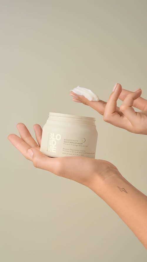 BlondMe Bond Repair Nourishing Mask - Intensive Treatment for Blonde Hair | Adds Moisture & Softness