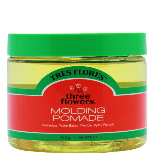 Three Flowers Molding Men's Pomade - Water-Based, Non-Greasy Formula for Classic Styling | 6 oz
