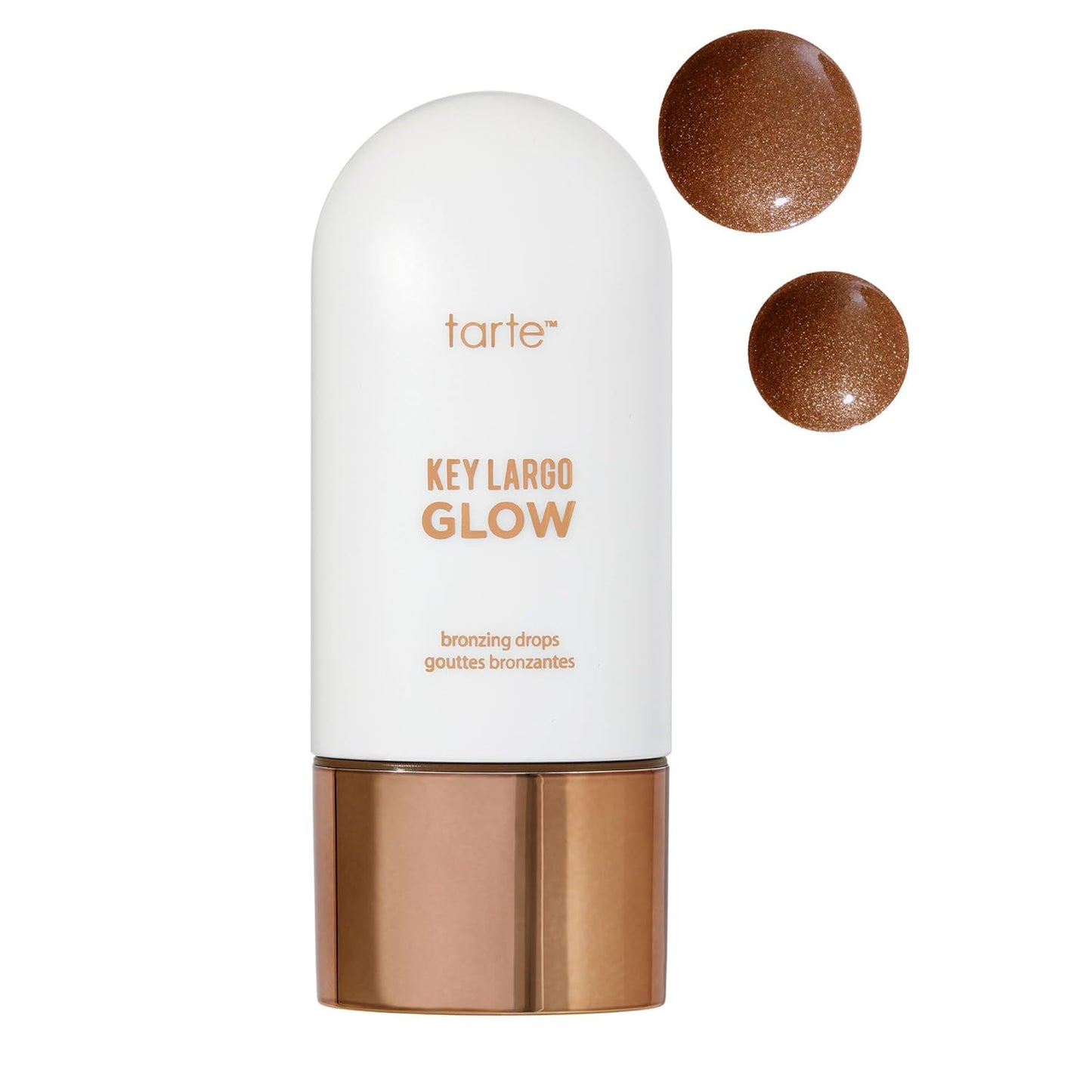 Tarte Key Largo Glow Bronzing Drops - Luminous Serum-Infused Liquid Bronzer with Vegan Squalane & Vitamin E for Radiant Glow