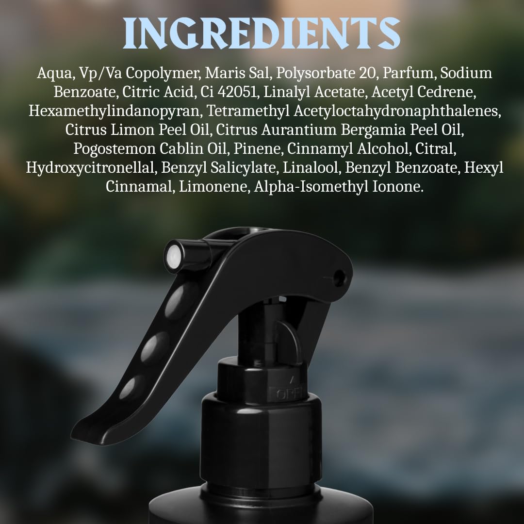 Striking Viking Sea Salt Spray for Men - Strong Hold Ocean Texture Mist | 6.76 Fl Oz, Blue Ocean Scent