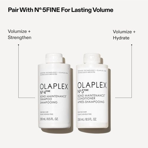 Olaplex Nº. 4 FINE Bond Maintenance Shampoo - Volumizing & Strengthening Formula | Gentle Cleanse for All Hair Types
