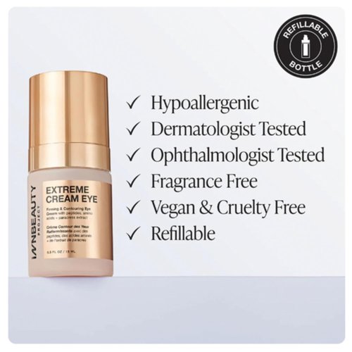Innbeauty Project Extreme Cream - Eye Firming & Contouring Cream with Peptides | Refillable 0.5 OZ (15ml)