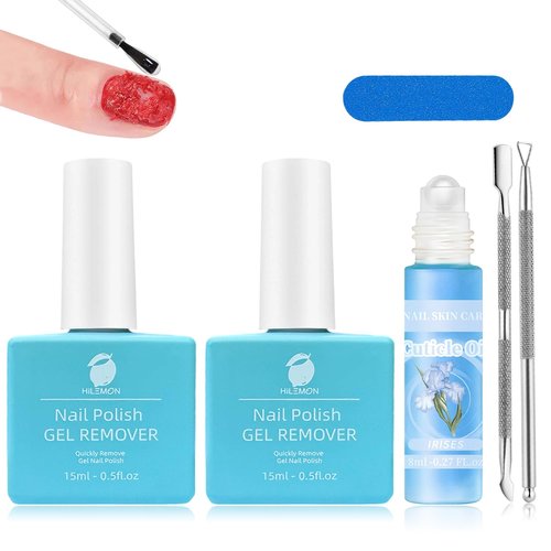Quick Gel Nail Polish Remover - Effortless 3-Minute Removal Without Soaking | 15ml, 2-Pack