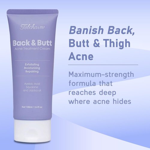 Regine Switzerland Butt Acne Clearing Treatment - Maximum Strength Body Cream for Back & Thighs | Foaming Cleanser for Men & Women