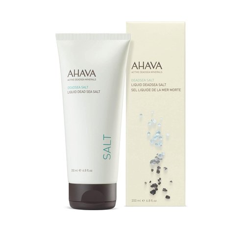 AHAVA Liquid Dead Sea Salt Gel - Rejuvenating In-Shower Spa Treatment with Osmoter & Grapefruit Oil, 6.8 Fl. Oz