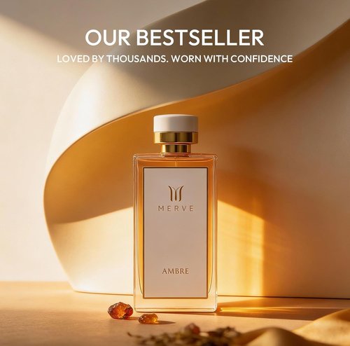 Merve Ambre Perfume for Women - Long Lasting Eau de Parfum | 3.4 oz | Jasmine, Honey, Floral Notes