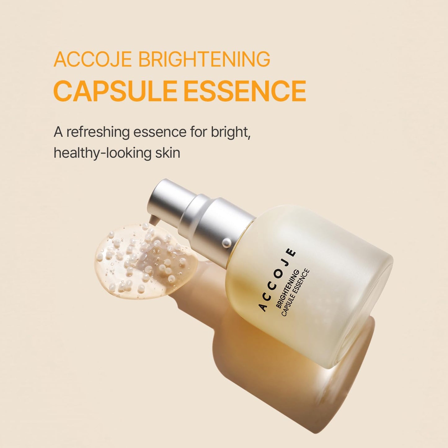 ACCOJE Brightening Capsule Essence Facial Serum - Niacinamide Hydrating Glow for Dull Skin