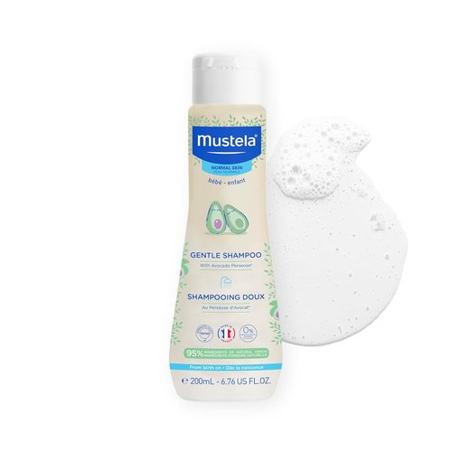 Mustela Baby Gentle Shampoo - Tear-Free, Biodegradable Hair Care for All Ages - Available in 1 or 2-Pack