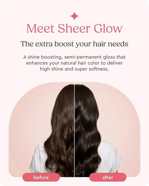 Glaze Supergloss Clear Hair Gloss Mini - Lightweight Shine Enhancer for Damaged Hair | Travel Size 1.7 oz