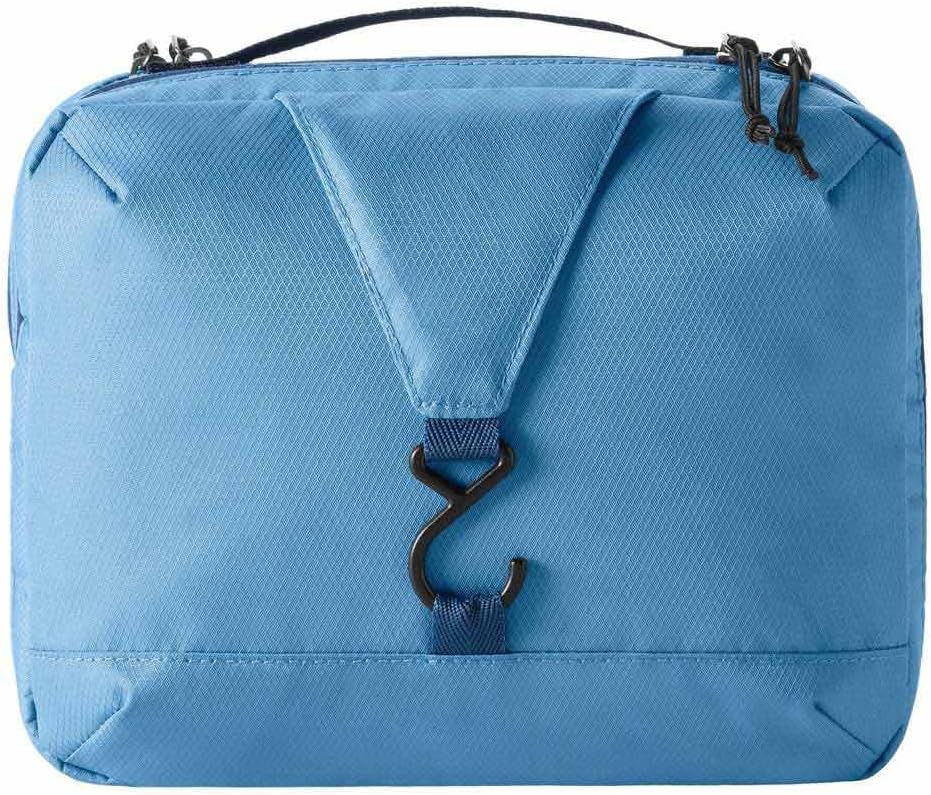 Eagle Creek Pack-It Trifold Toiletry Kit - Water-Resistant Dopp Organizer with Padded Interior & Large Compartments - Blue Dawn
