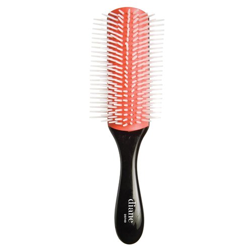 Diane Pro Nylon Pin Hair Brush - Effortless Detangling for Thick or Curly Hair | Perfect for Wet Styling