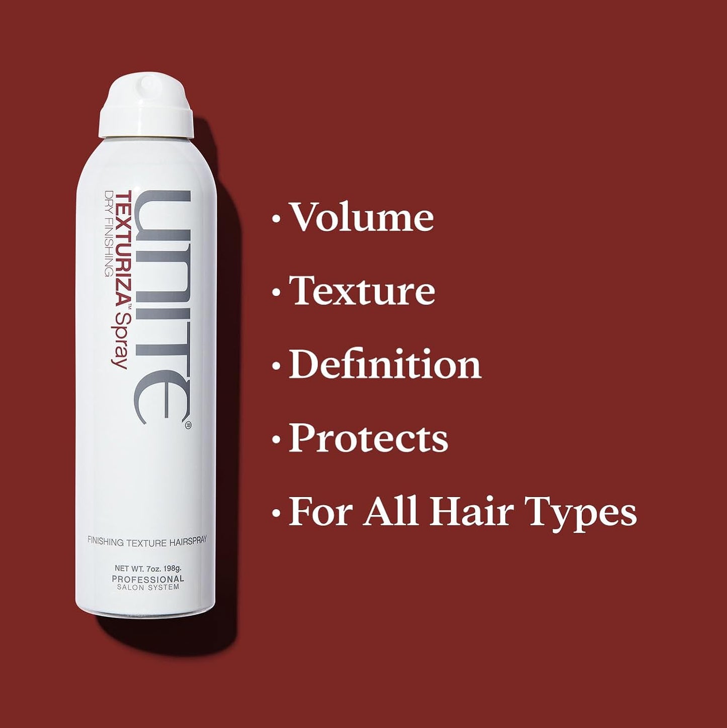 UNITE Hair - TEXTURIZA Texturizing Spray - Weightless Volume & Medium Hold - UV & Thermal Protection - 7 Oz