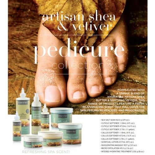 Cuccio Intense Hydrating Treatment - 8 oz Shea & Vetiver Moisturizing Cream for Deep Nourishment