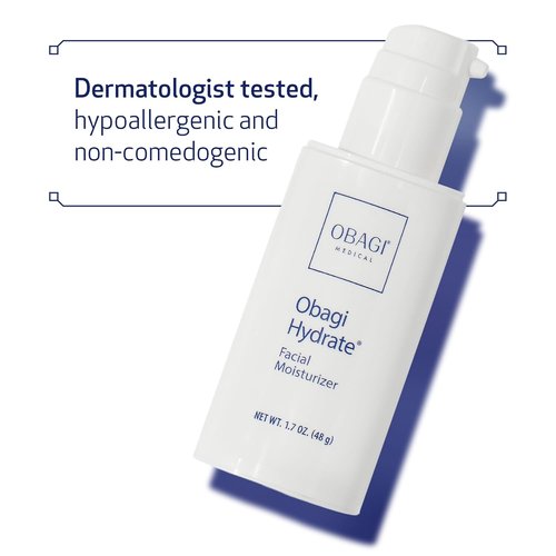 Obagi Hydrate Facial Moisturizer - Non-Comedogenic All-Day Hydration with Tara Seed Extract & Shea Butter