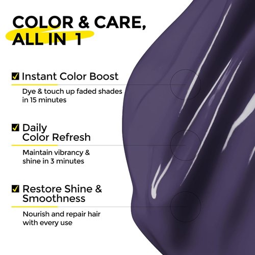 COLORLOMO Semi-Permanent Hair Color - 6 oz Color Depositing Conditioner with Shea Butter & Almond Oil | Vegan & Sulfate-Free - Extreme Silver
