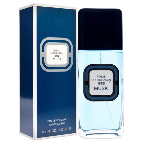 Royal Copenhagen Musk Cologne Spray - Invigorating Fragrance for Men | 3.4 Oz, Multicolor
