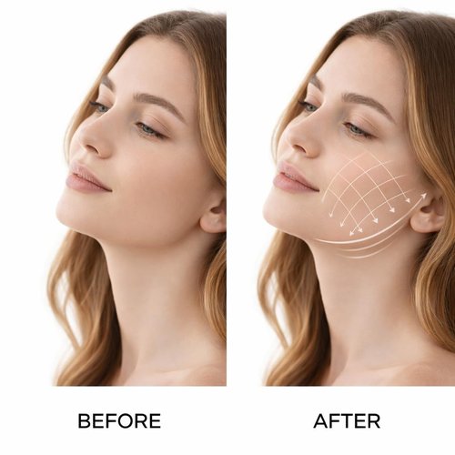 Lymphatic Contour Face Brush for Facial Massage & Sculpting – Manual Lymphatic Drainage Massager with Soft Hypoallergenic Bristles – Natural Makeup & Cleansing Brush, Ergonomic Handle