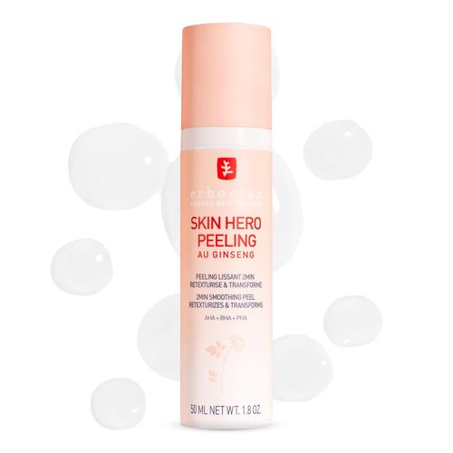 Erborian Skin Hero Facial Peel - White Ginseng Complex for Smooth Skin & Reduced Pores | 1.8 Oz