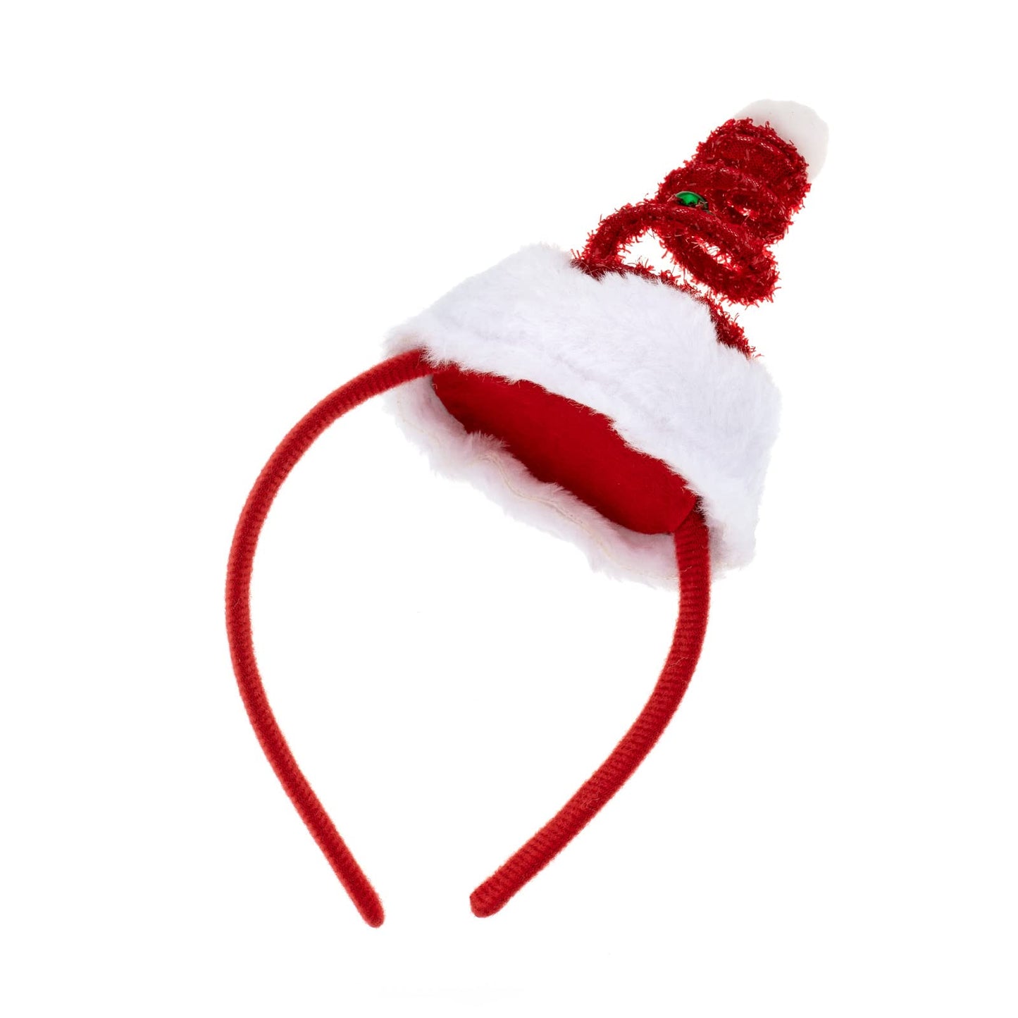 Madison Tyler Christmas Red Christmas Tree Headband for Women | Cute Spiral Triangle Christmas Tree | Lightweight Christmas Party