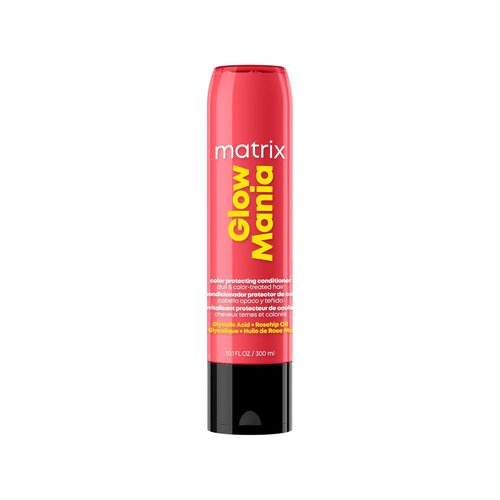 MATRIX Glow Mania Conditioner - Sulfate-Free Shine Enhancer with Glycolic Acid & Rosehip Oil | For Dull, Color-Treated Hair