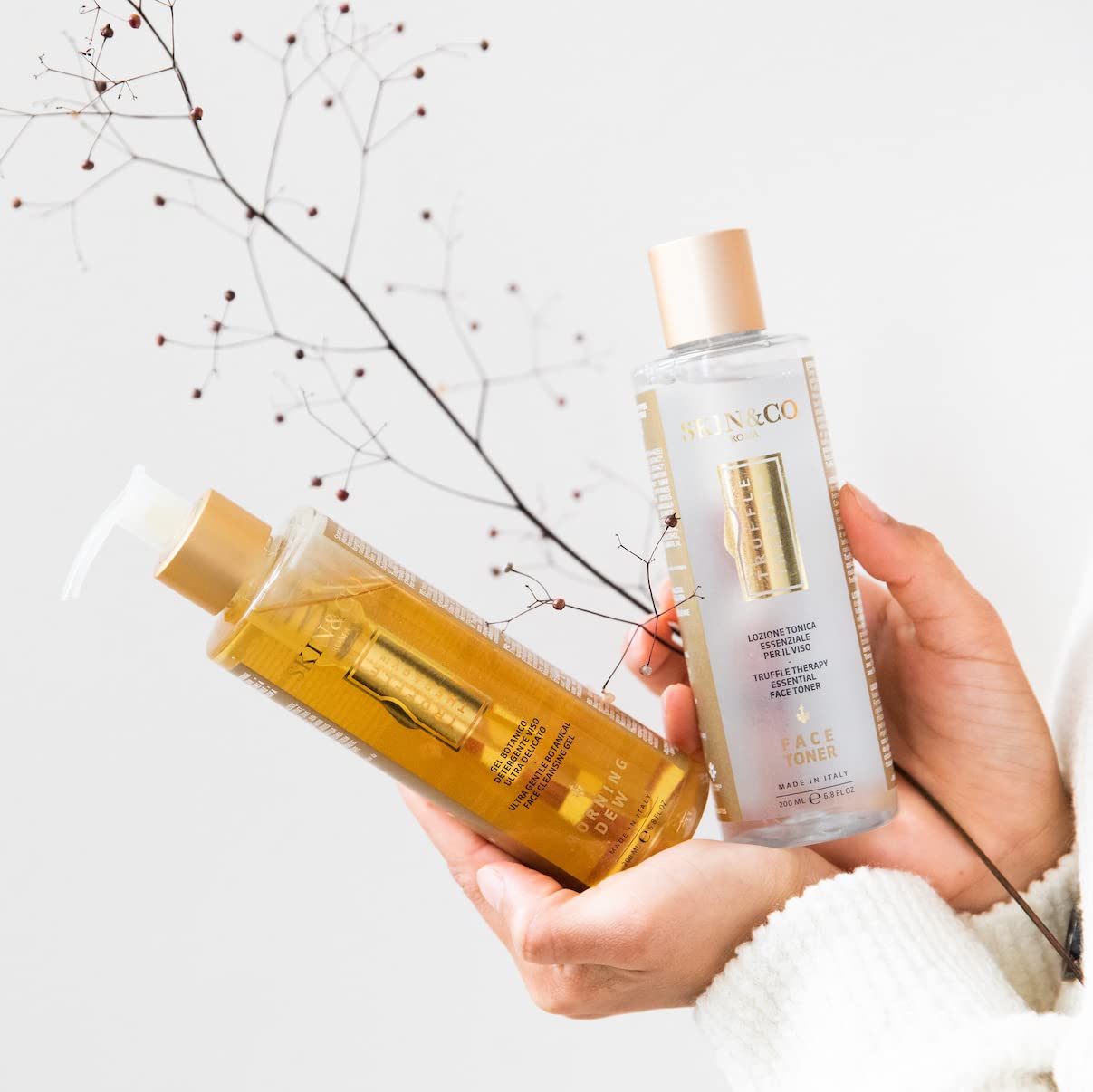 SKIN&CO Roma Truffle Therapy Face Cleansing Gel - Gentle Cleanser for Radiant Skin | 6.8 Fl Oz
