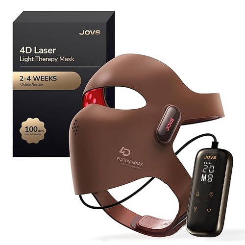 JOVS 4D Laser Therapy Mask - LED Red Light Anti-Aging Face Mask for Skin Firming & Radiant Glow