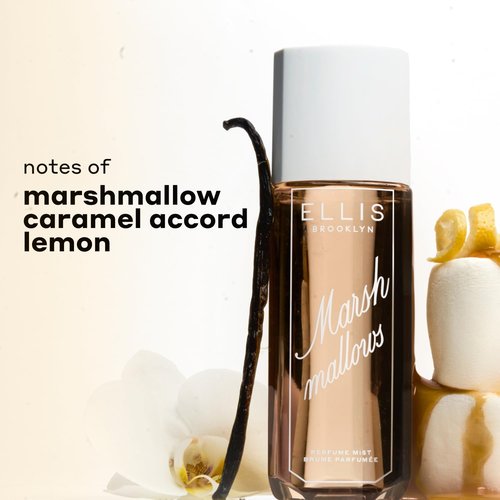 Ellis Brooklyn Marshmallows Perfume Mist - Vegan Gourmand Scent with Marshmallow & Caramel | 90ml/3 fl oz