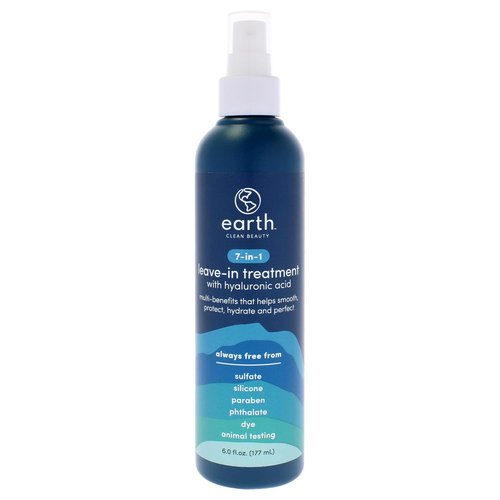 Earth 7-in-1 Leave-In Treatment - Multitasking Hair Spray with Hyaluronic Acid - 6 oz, Safe for Color-Treated Hair