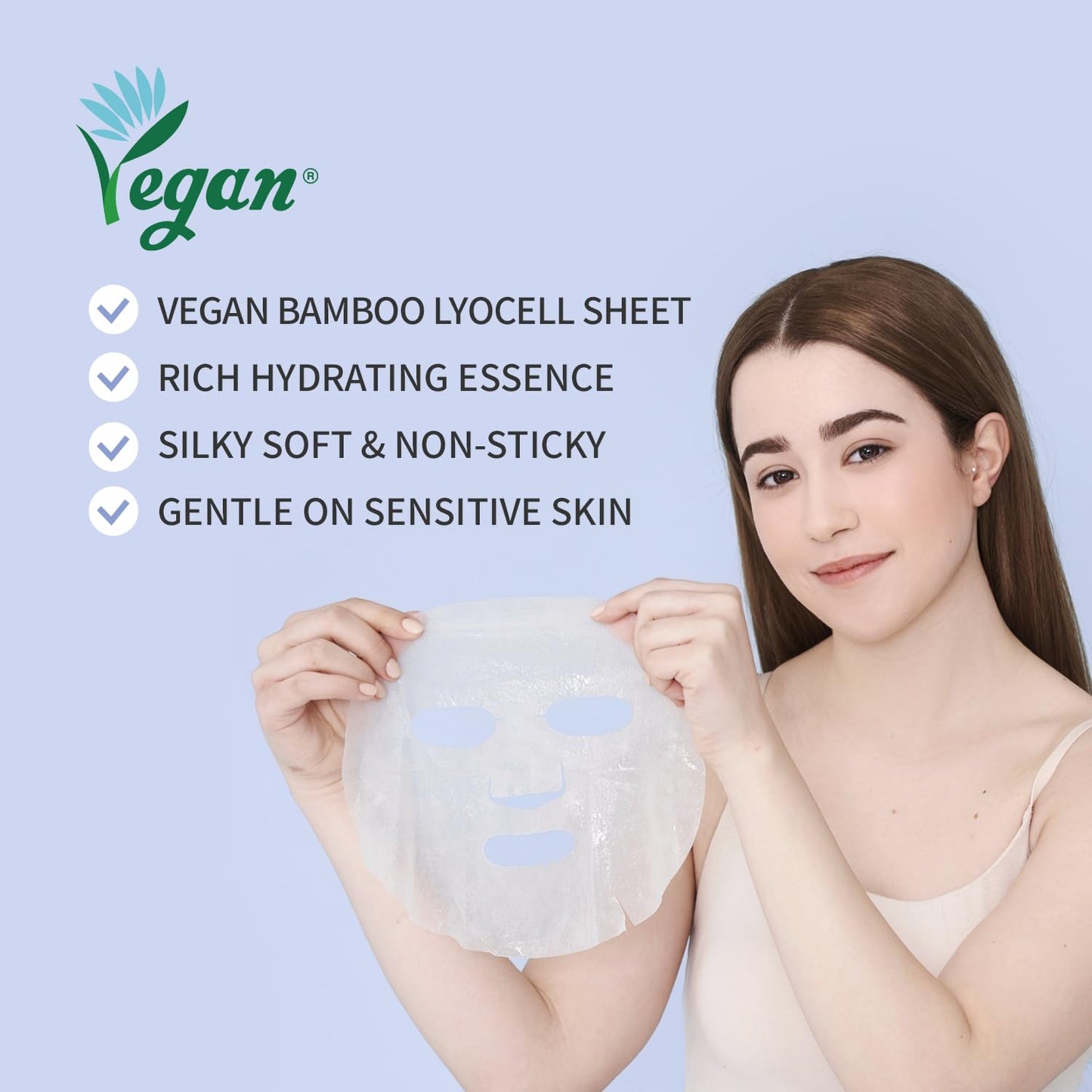Skiennix Hydrating Soothing Sheet Masks Gift Set - Korean Vegan Masks for Dry, Sensitive Skin | 30 Pack