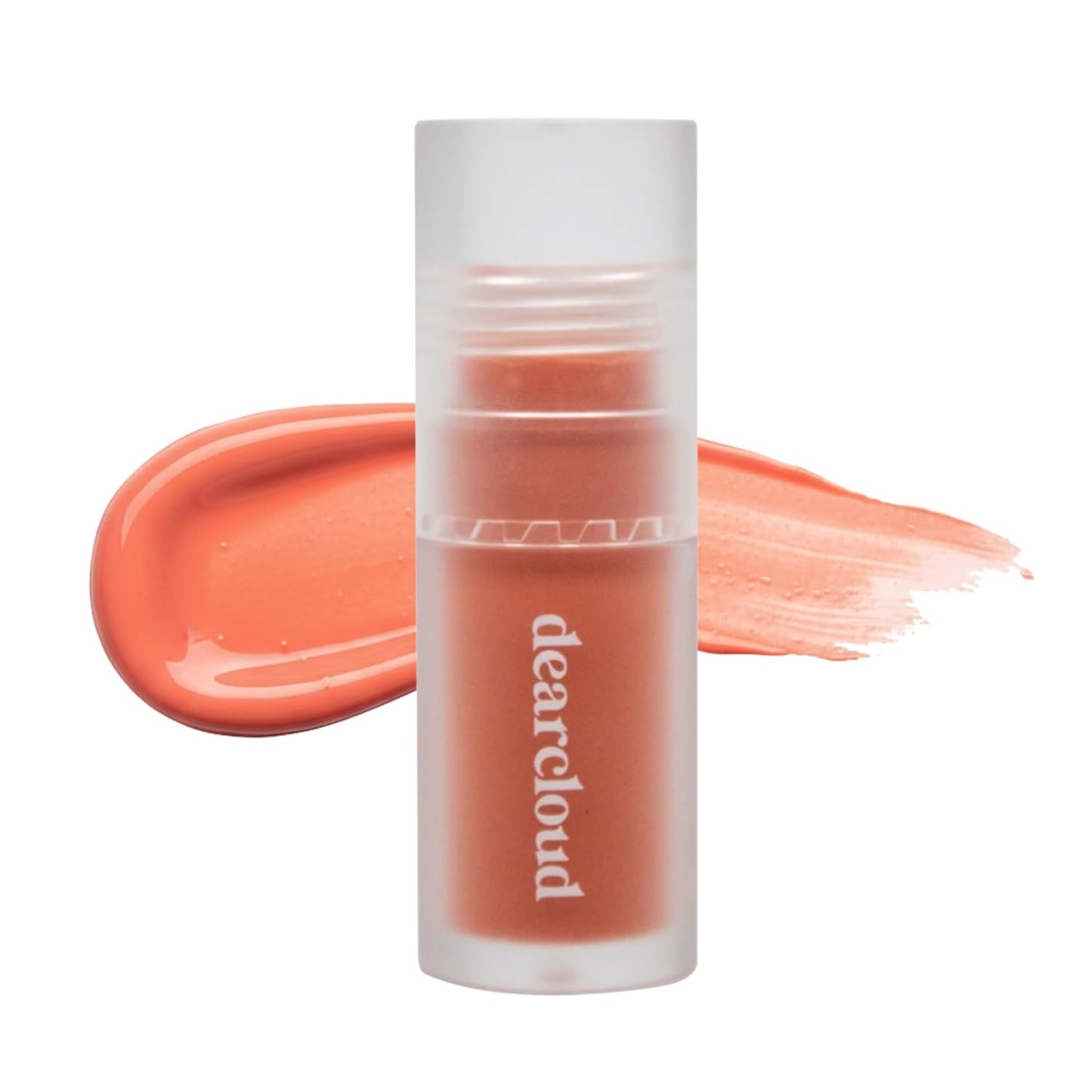 Dearcloud Gentle Crush Serum Blush - Liquid Blush for Cheeks with Hyaluronic Acid - Peaches (.19 fl oz)