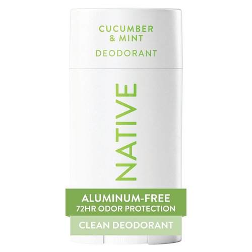 Native Deodorant - Aluminum Free Cucumber & Mint | 72-Hour Odor Control for Men & Women - 2.65oz